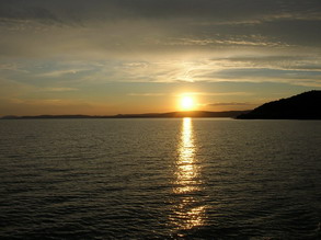 Озеро Балатон - венгерское море, закат